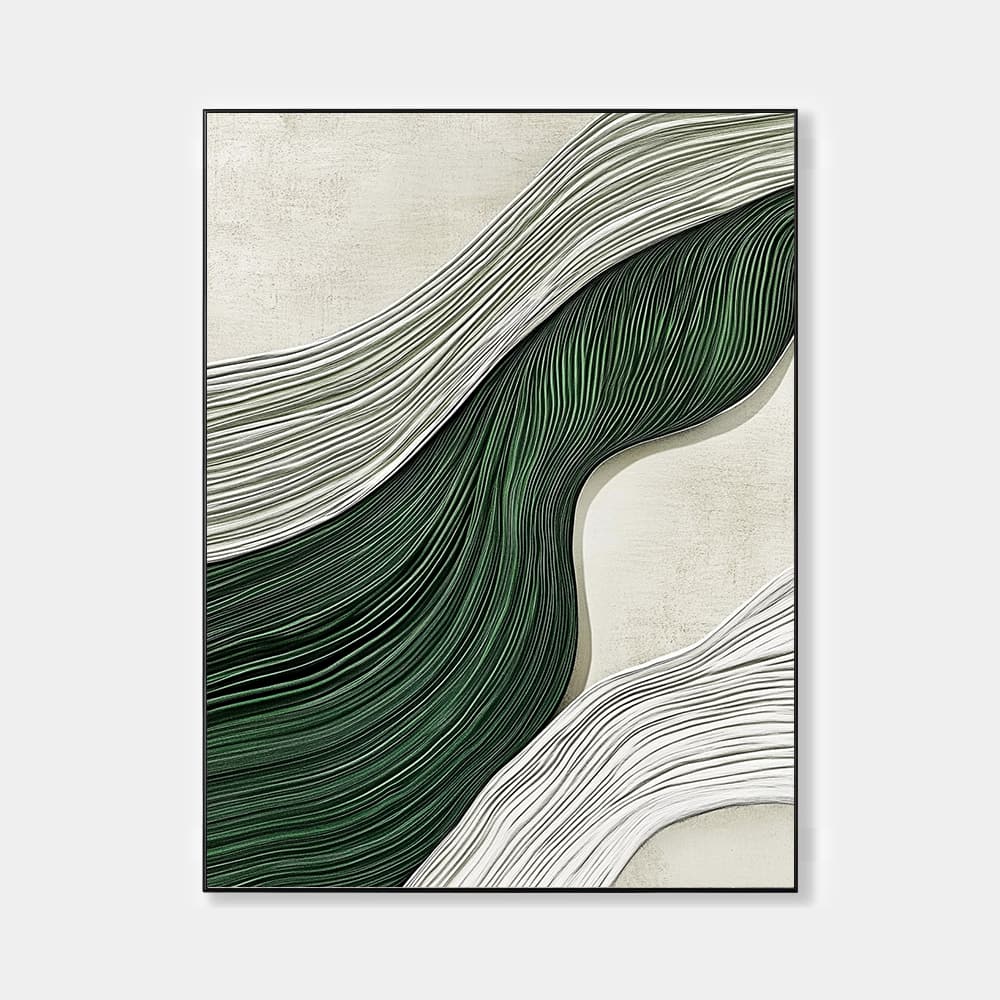 ABSTRACT ART "EMERALD STREAM"