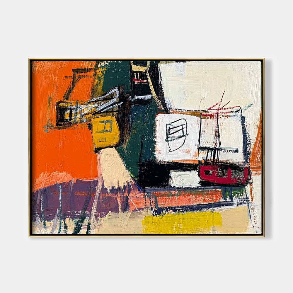 ABSTRACT ART "STATIC MESSAGE"