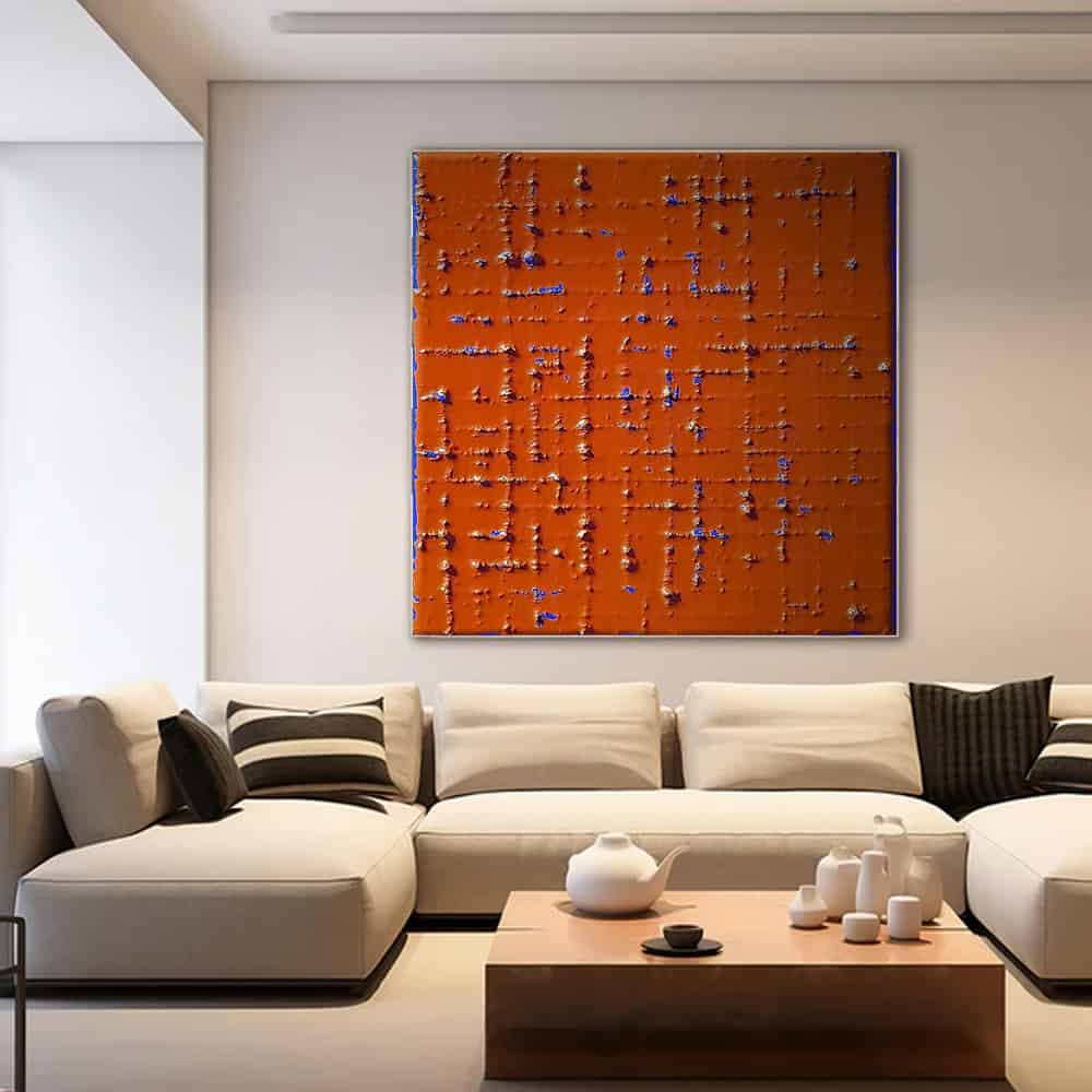 RICH TEXTURED ART "FADING SIGNAL"