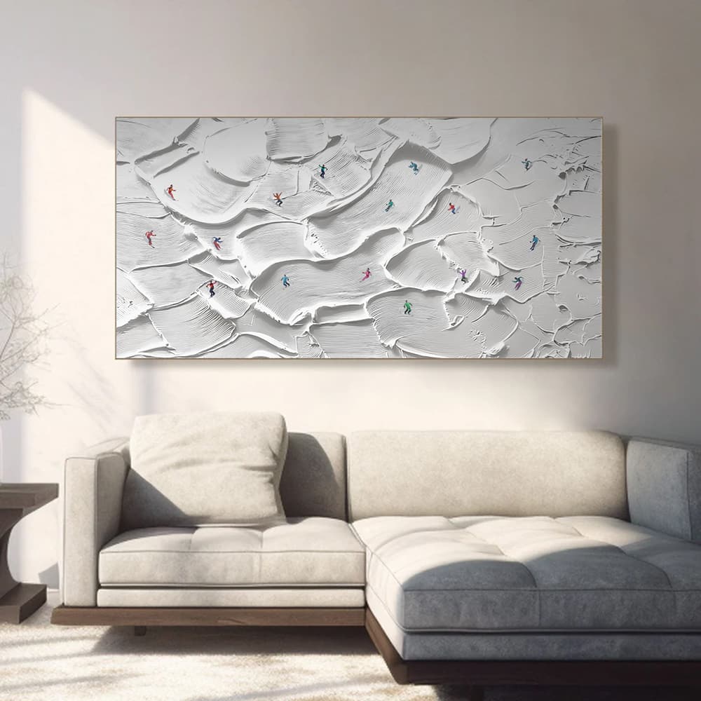 MINIMALIST ART "WAVE FRENZY"