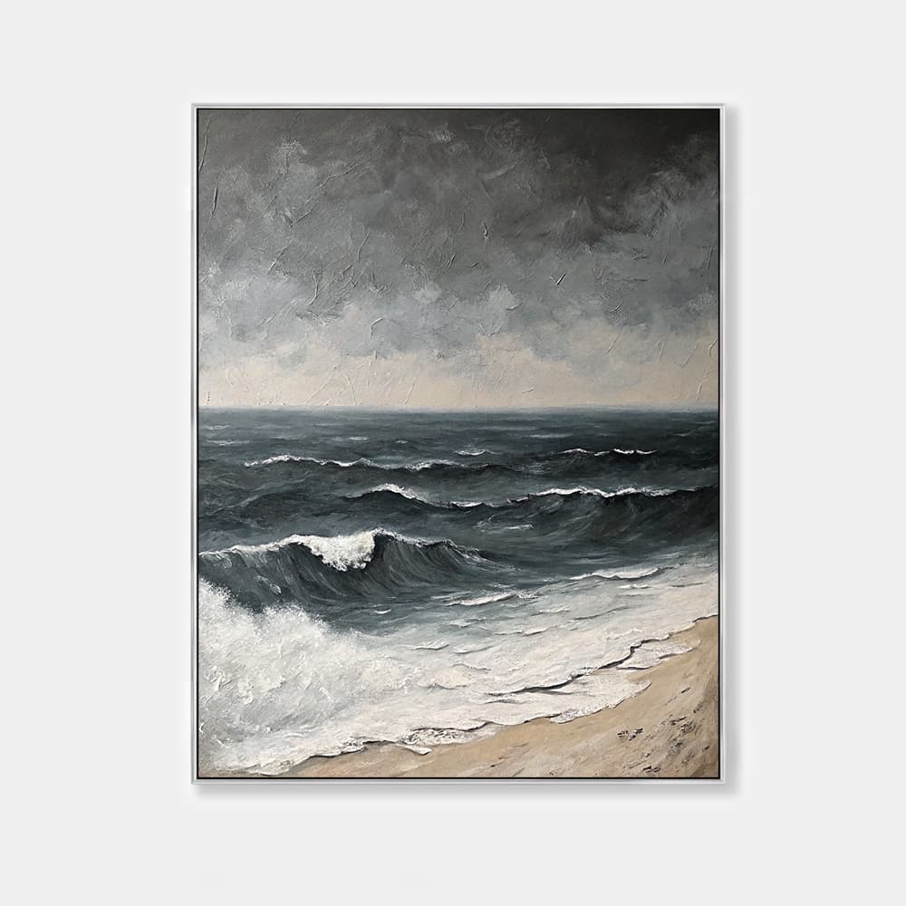 ATMOSPHERIC PAINTING: "STORMY SHORES"