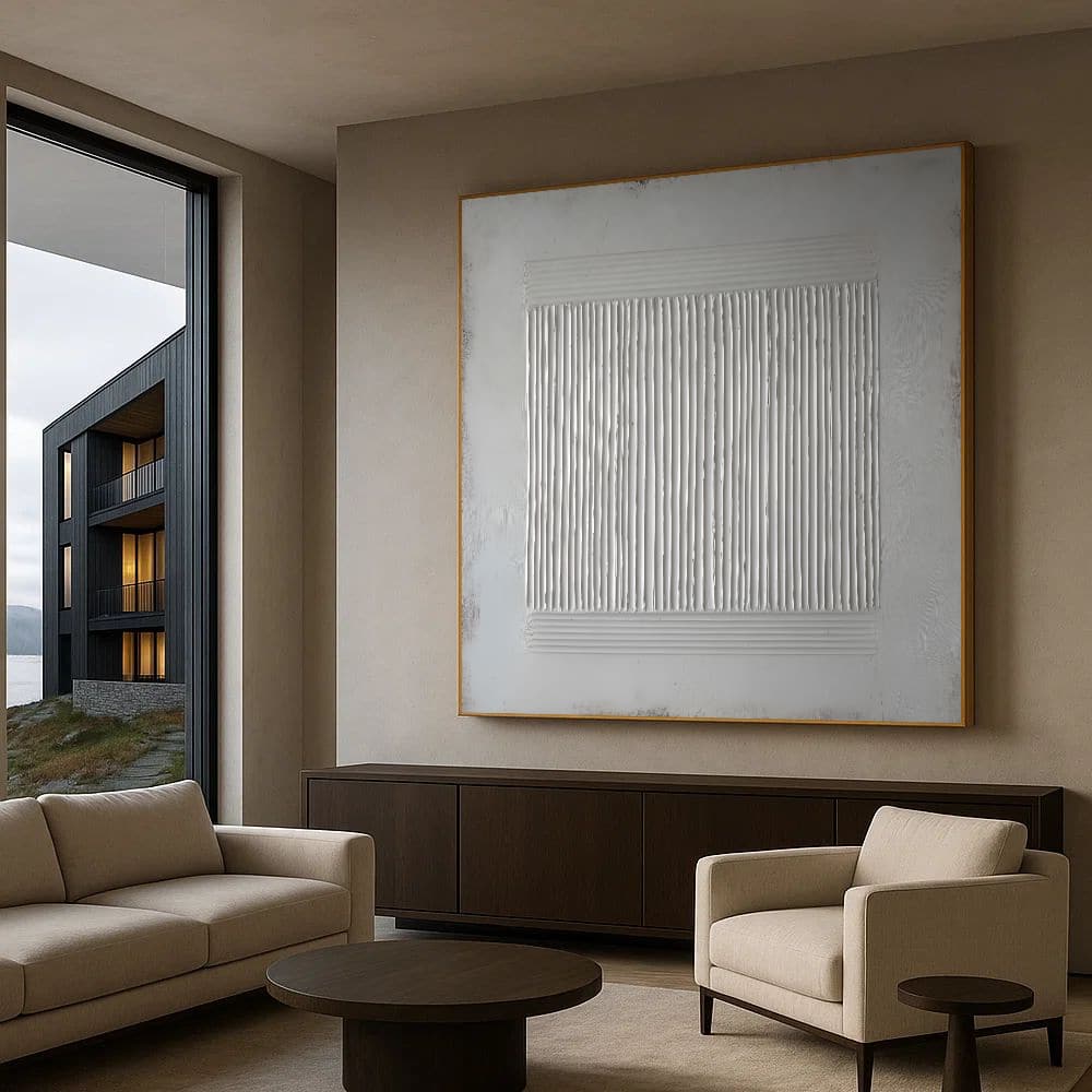 WABI SABI WALL ART "WHITE RHYTHM"