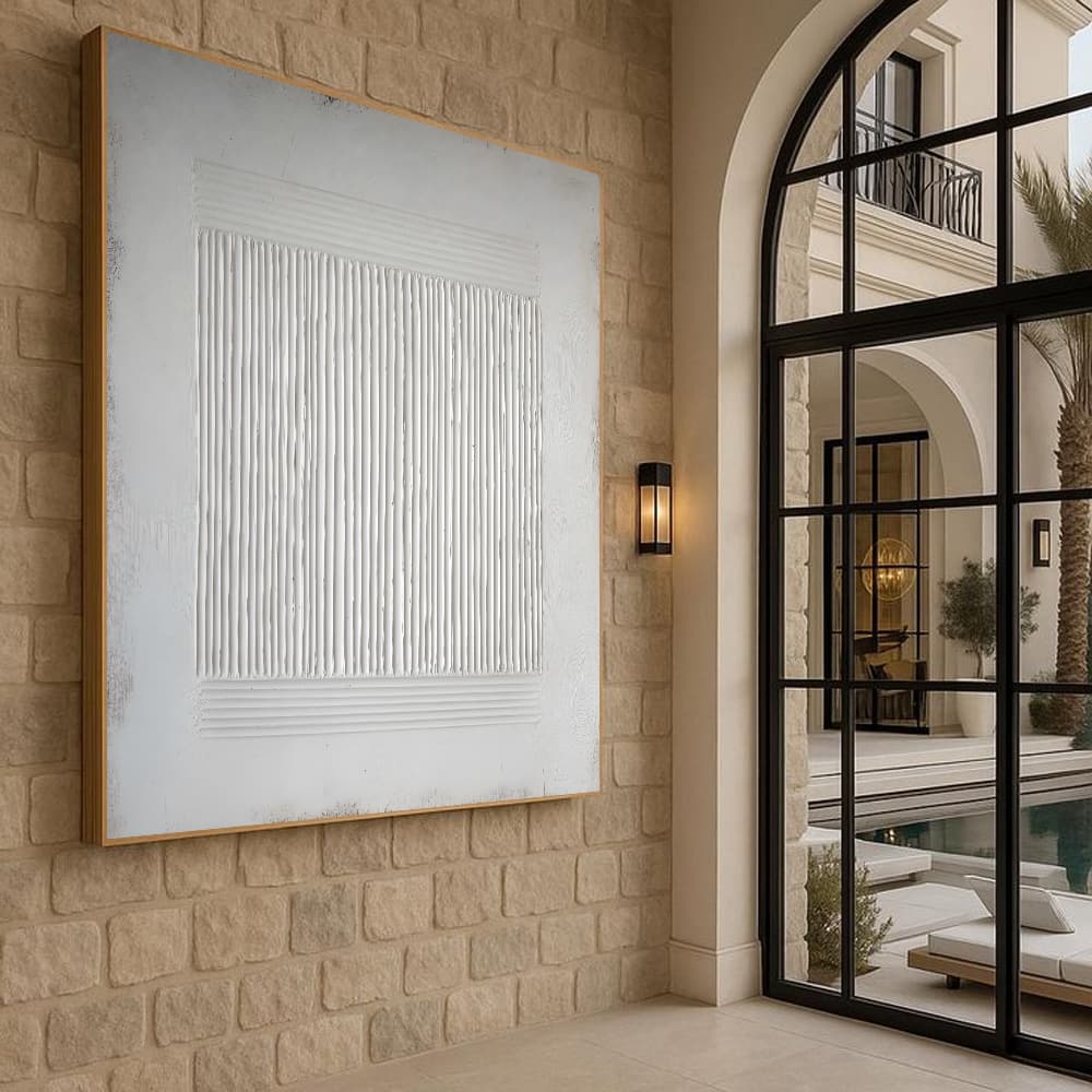 WABI SABI WALL ART "WHITE RHYTHM"