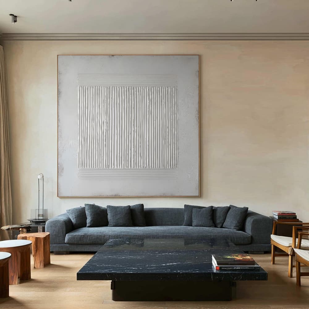 WABI SABI WALL ART "WHITE RHYTHM"