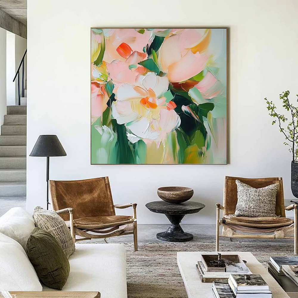 COLOR ABSTRACT ART "GENTLE POSIES"