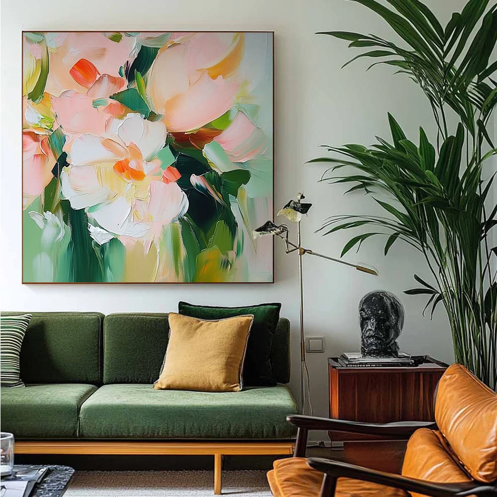 COLOR ABSTRACT ART "GENTLE POSIES"