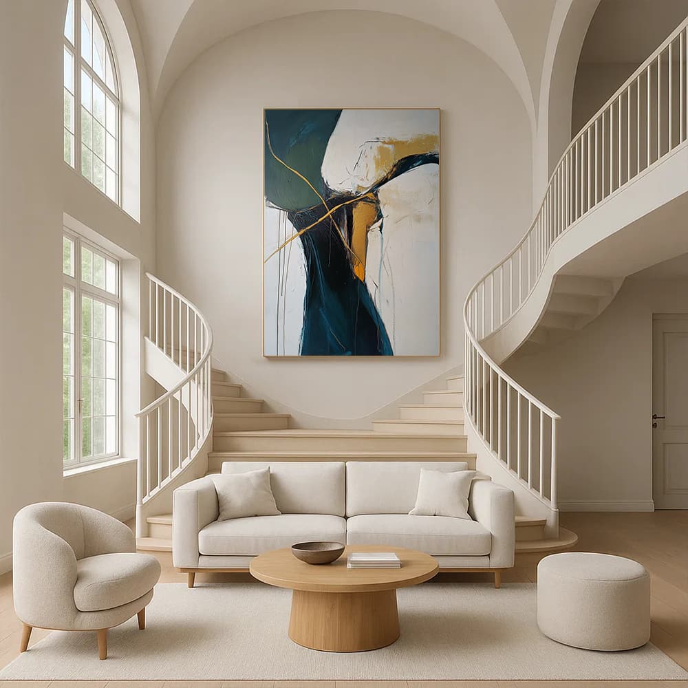 ABSTRACT ART "GOLDEN VEINS"