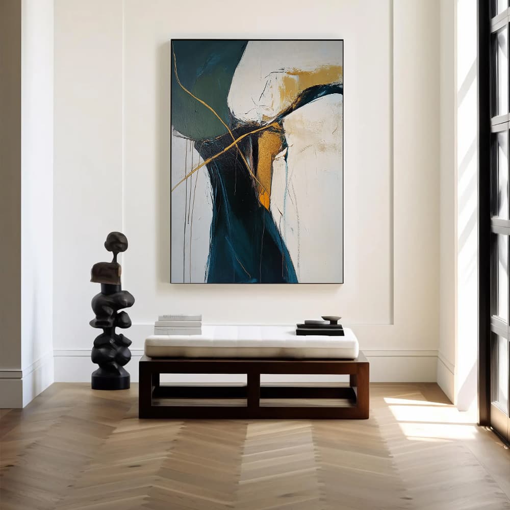 ABSTRACT ART "GOLDEN VEINS"