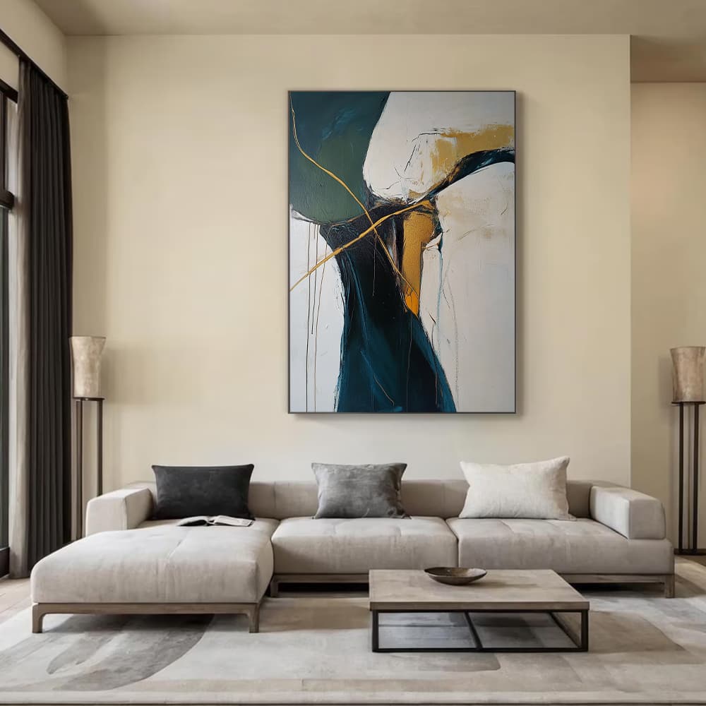 ABSTRACT ART "GOLDEN VEINS"