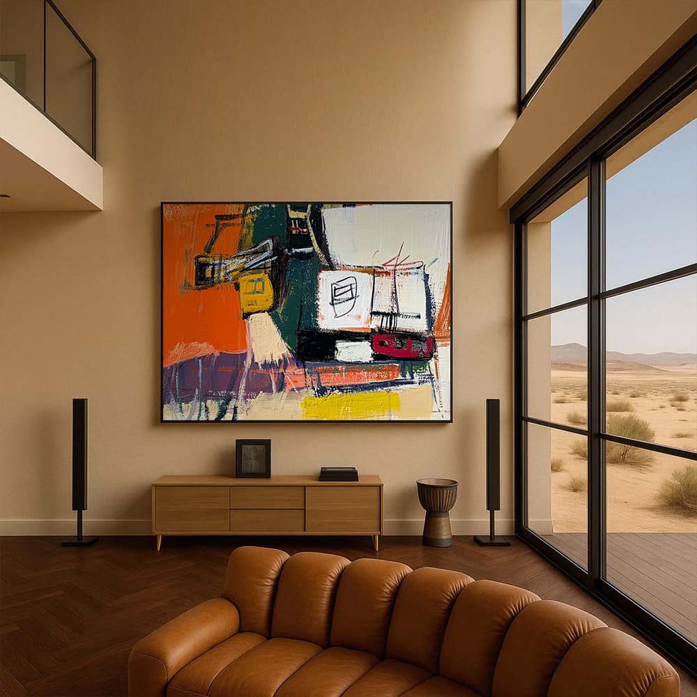 ABSTRACT ART "STATIC MESSAGE"