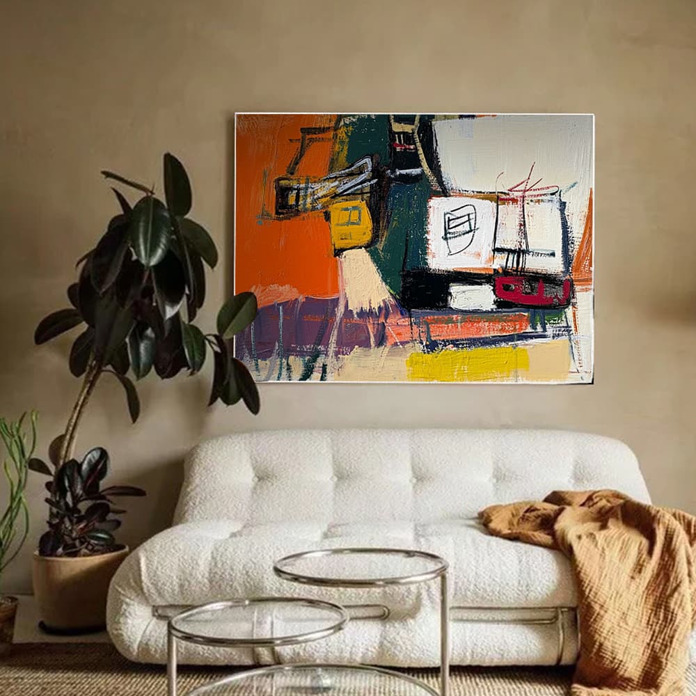 ABSTRACT ART "STATIC MESSAGE"