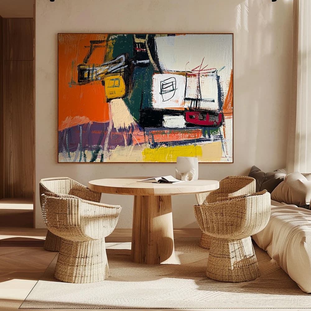 ABSTRACT ART "STATIC MESSAGE"