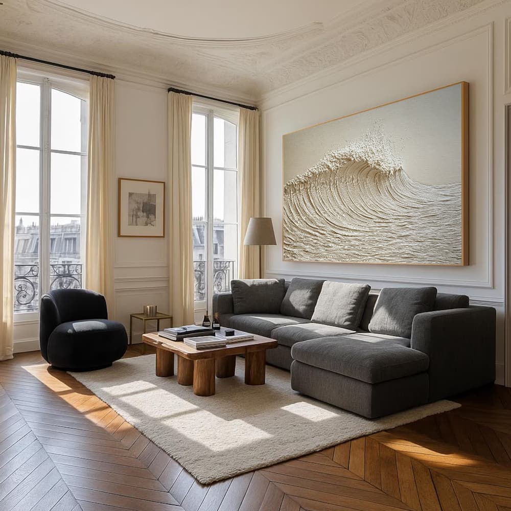 SEA & BEACH ART "IVORY CREST"