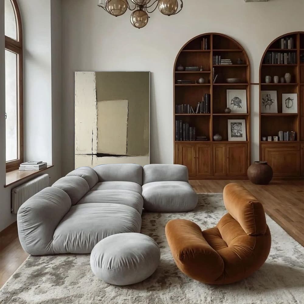 TEXTURAL PAINTING: "SANDSTORM WAVE"