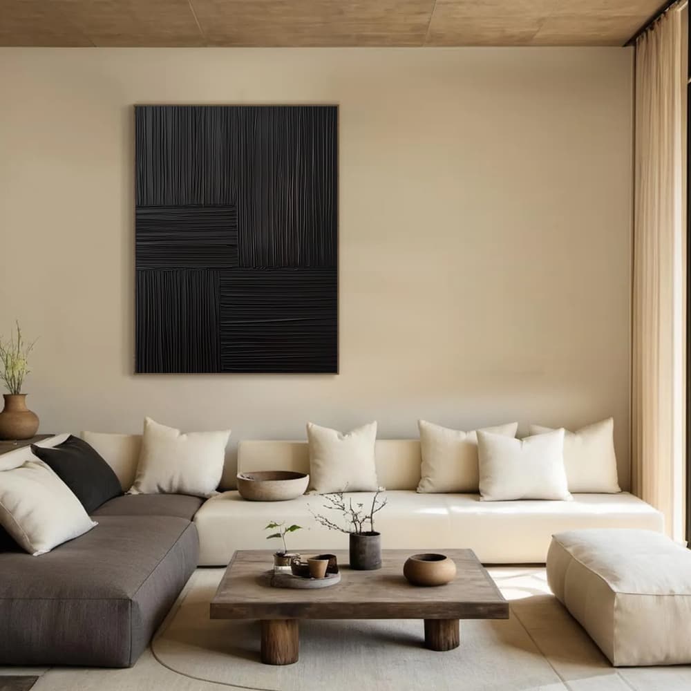 ABSTRACT ART "BLACK SYMPHONY"