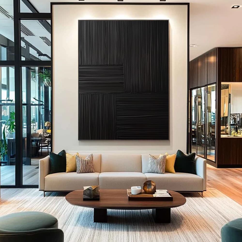 ABSTRACT ART "BLACK SYMPHONY"
