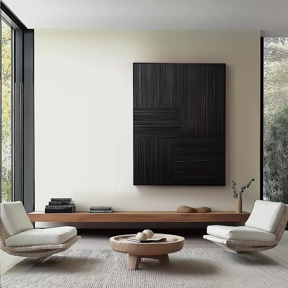 ABSTRACT ART "BLACK SYMPHONY"