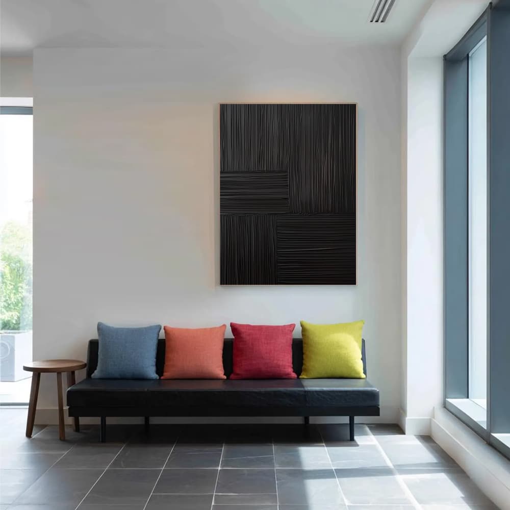 ABSTRACT ART "BLACK SYMPHONY"