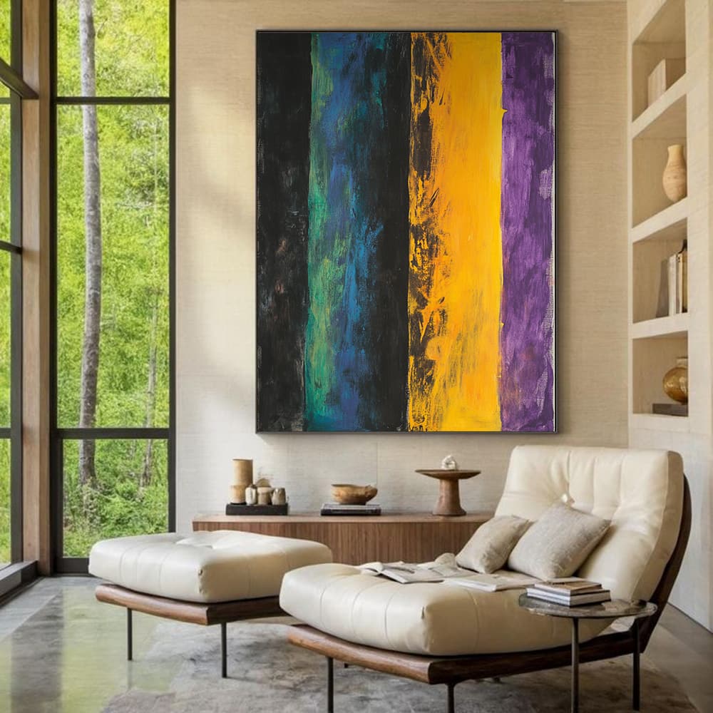 COLOR FIELD PAINTING: "PRIMAL SPECTRUM"
