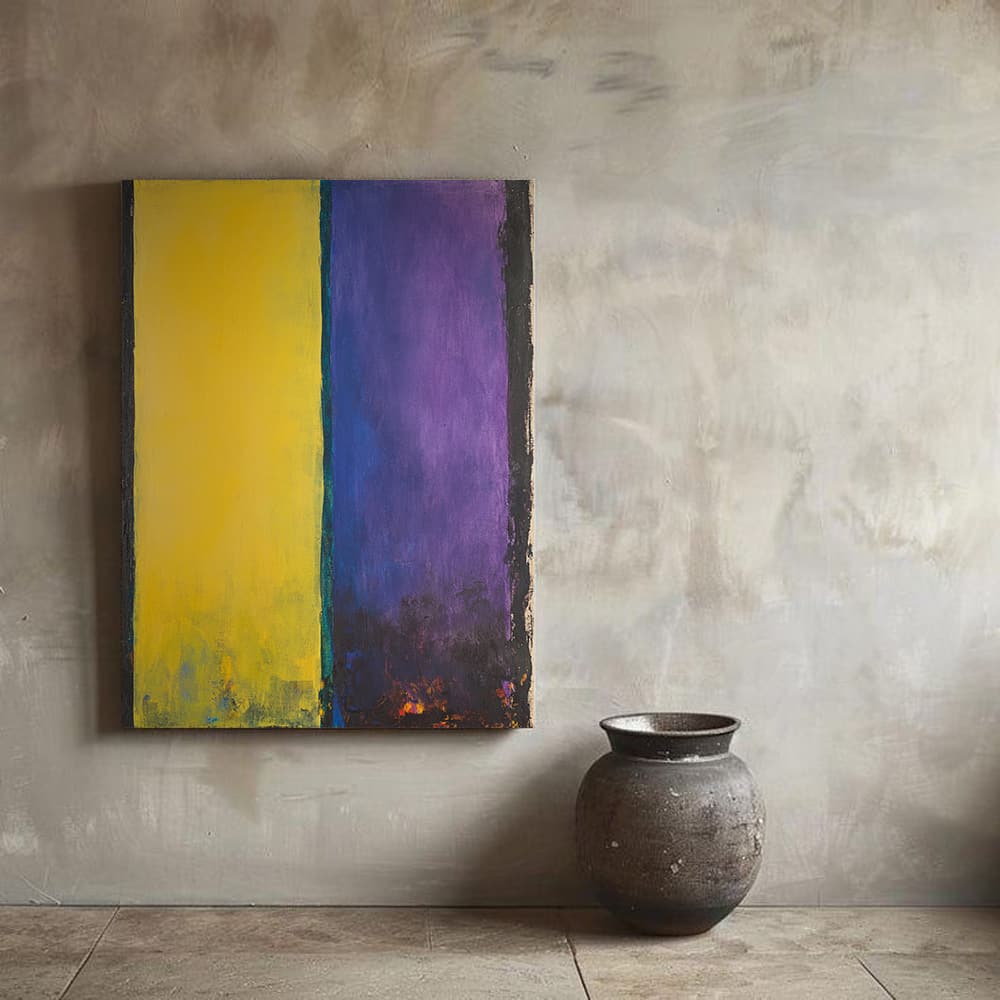 MINIMALIST COLOR BLOCK: "GOLDEN AMETHYST"