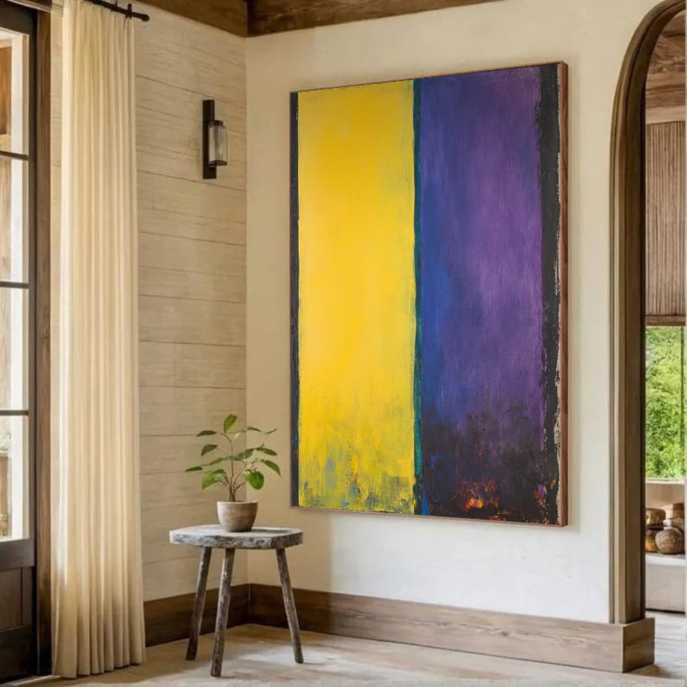 MINIMALIST COLOR BLOCK: "GOLDEN AMETHYST"