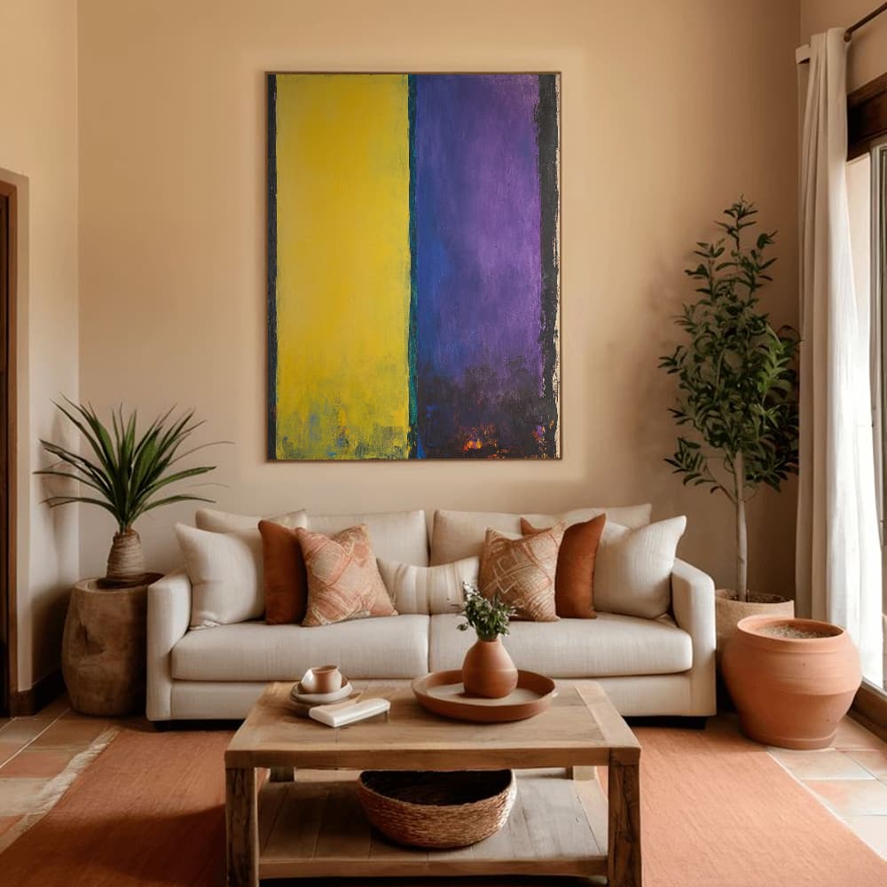 MINIMALIST COLOR BLOCK: "GOLDEN AMETHYST"