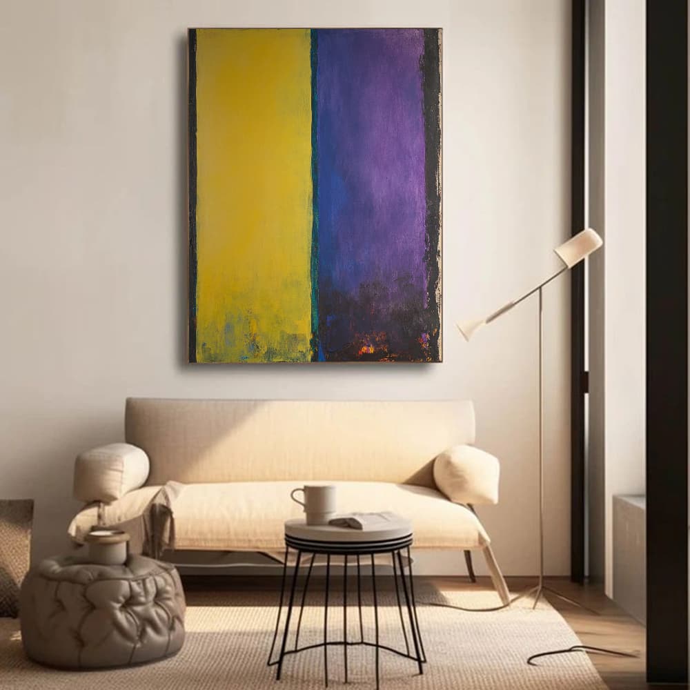 MINIMALIST COLOR BLOCK: "GOLDEN AMETHYST"