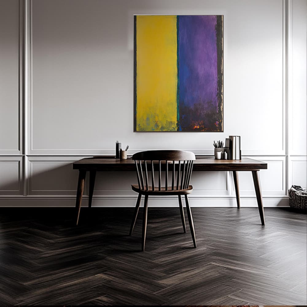 MINIMALIST COLOR BLOCK: "GOLDEN AMETHYST"
