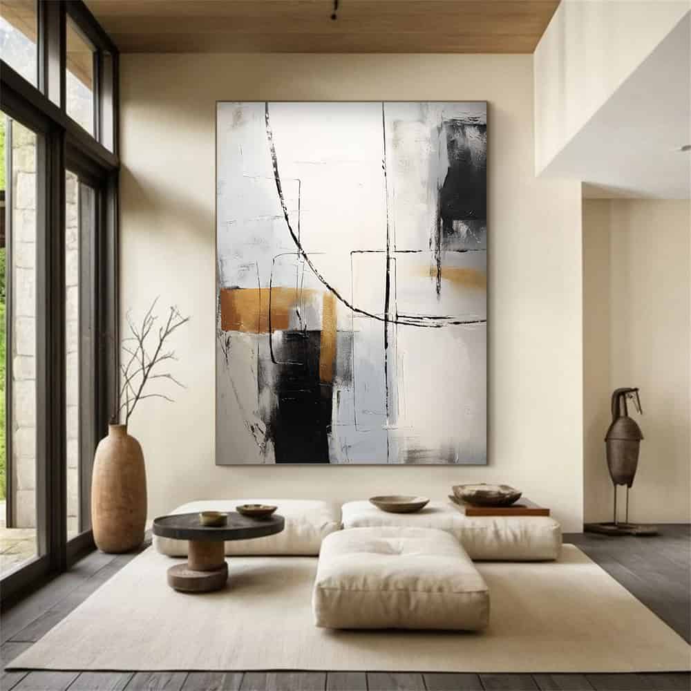 ABSTRACT ART "ARCHITECT'S TRACE"