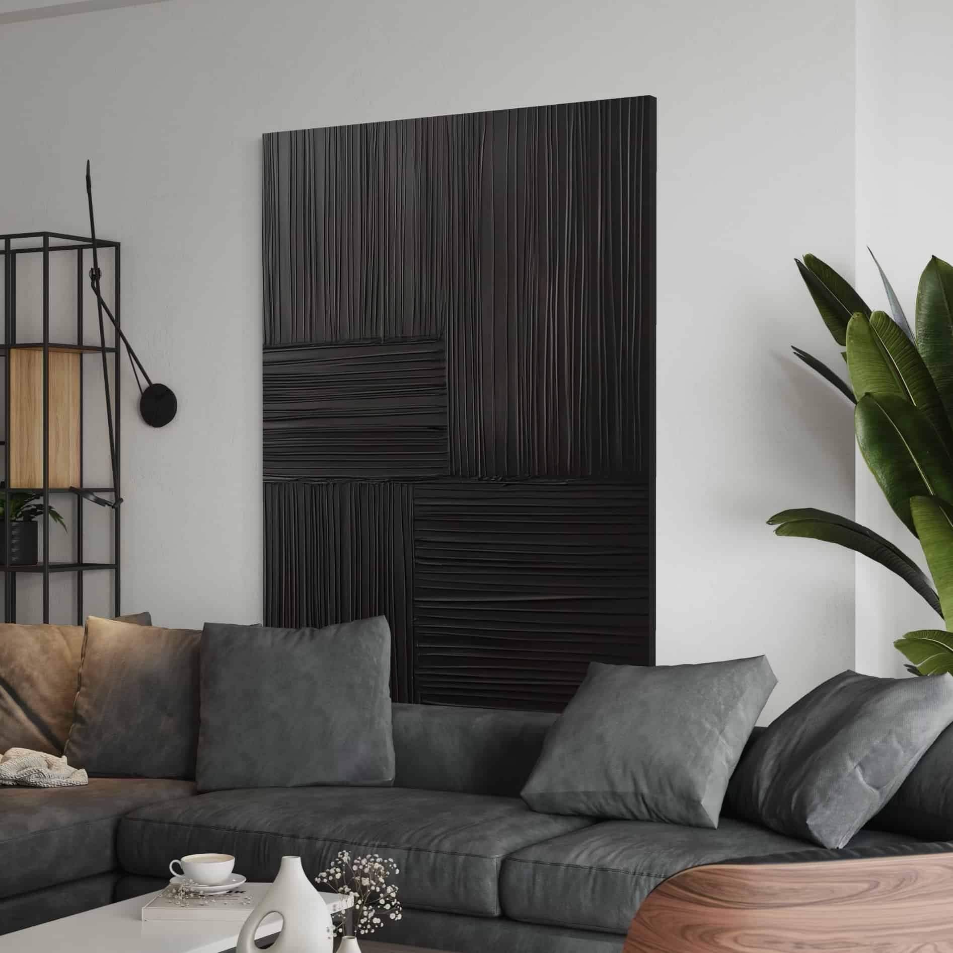 ABSTRACT ART "BLACK SYMPHONY"