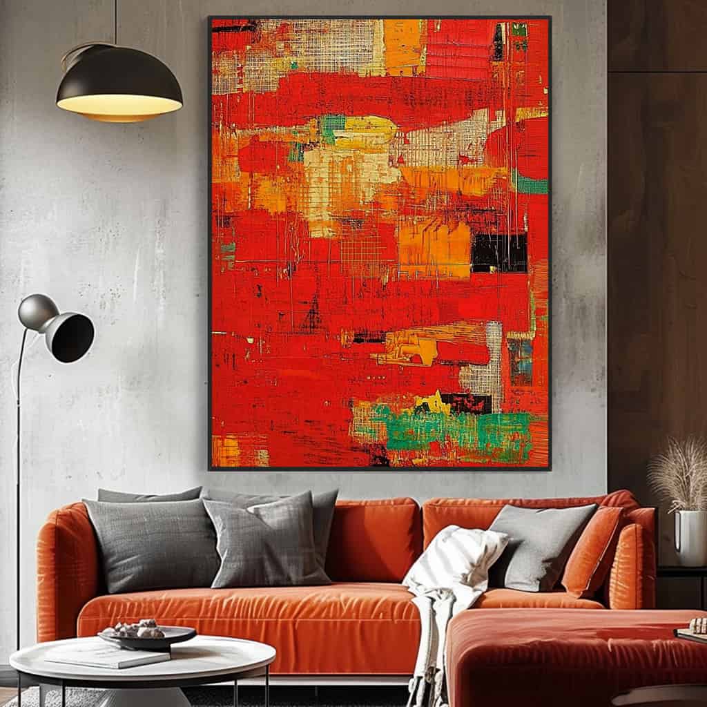 ABSTRACT ART "CONCRETE PALIMPSEST"