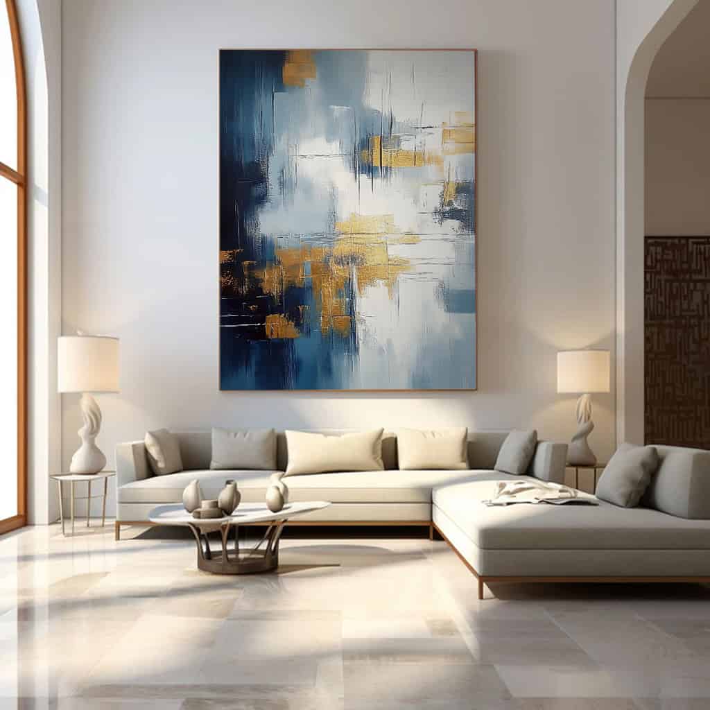 ABSTRACT ART "GLIMMERING FOG"