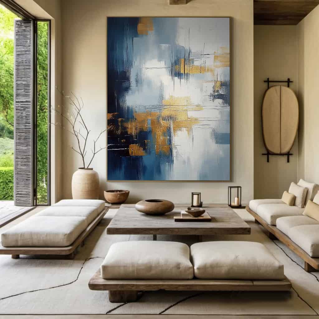 ABSTRACT ART "GLIMMERING FOG"