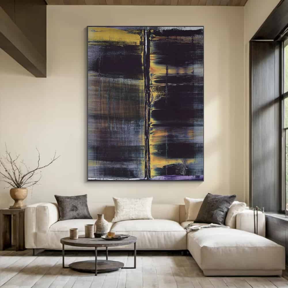 ABSTRACT ART "GOLDEN FISSURE"