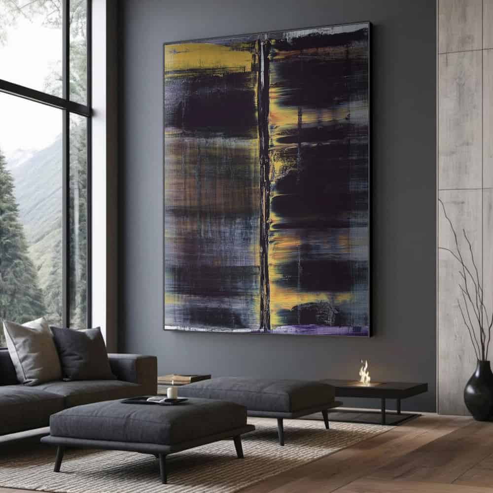 ABSTRACT ART "GOLDEN FISSURE"
