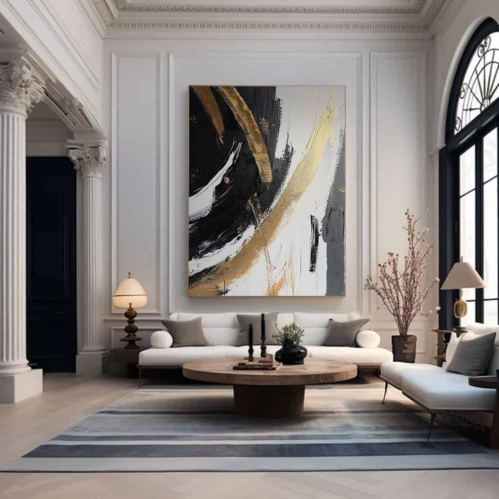 ABSTRACT ART "MIDNIGHT RUSH"