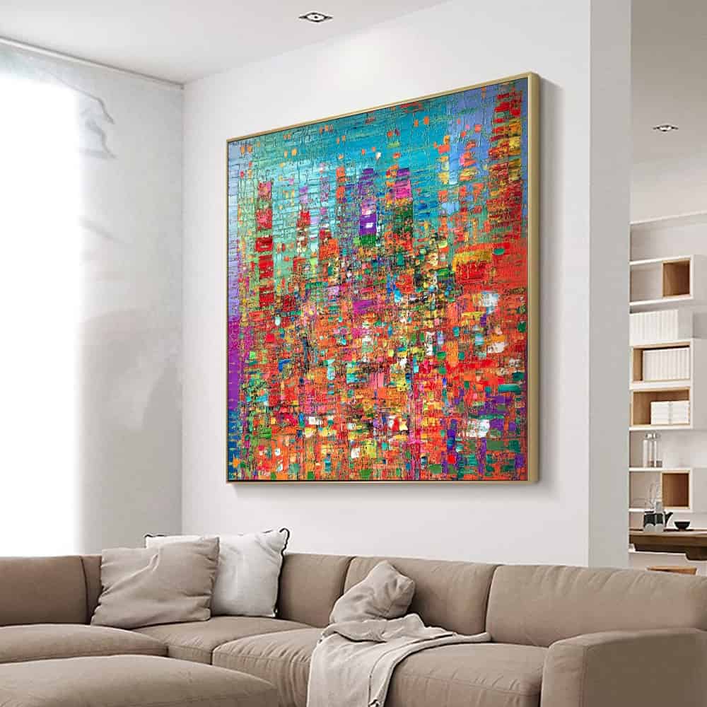 ABSTRACT ART "MOSAIC METROPOLIS"