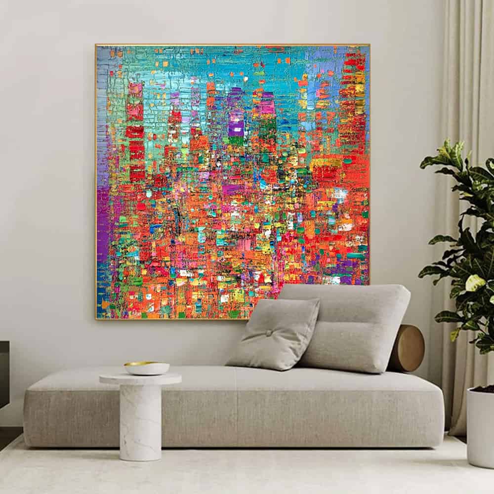 ABSTRACT ART "MOSAIC METROPOLIS"