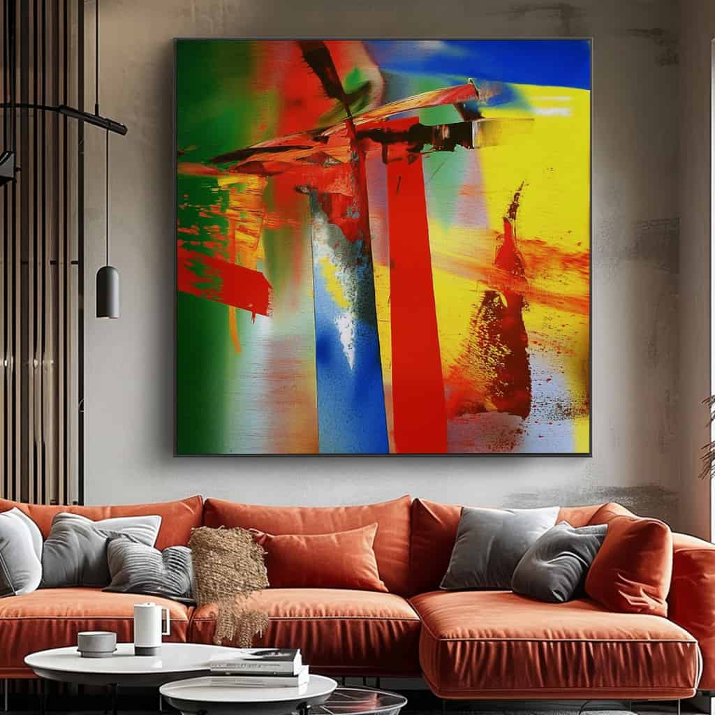 ABSTRACT ART "SYNTHETIC COLLISION"