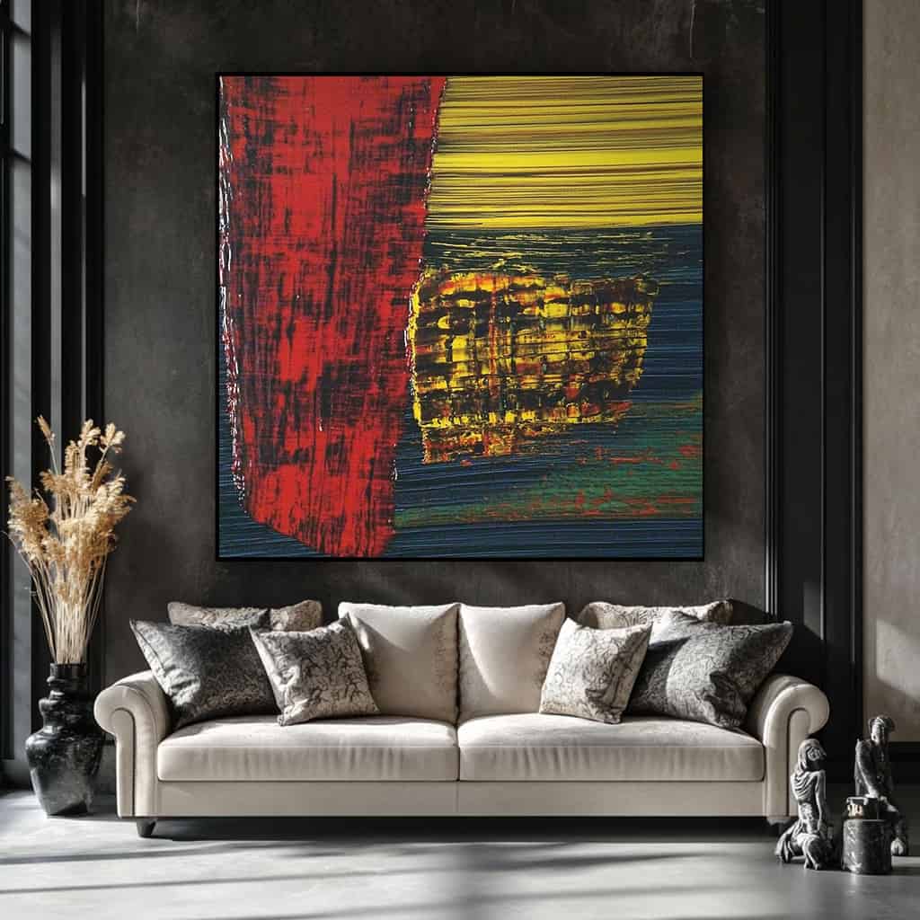ABSTRACT ART "THE BURNING CITADEL"