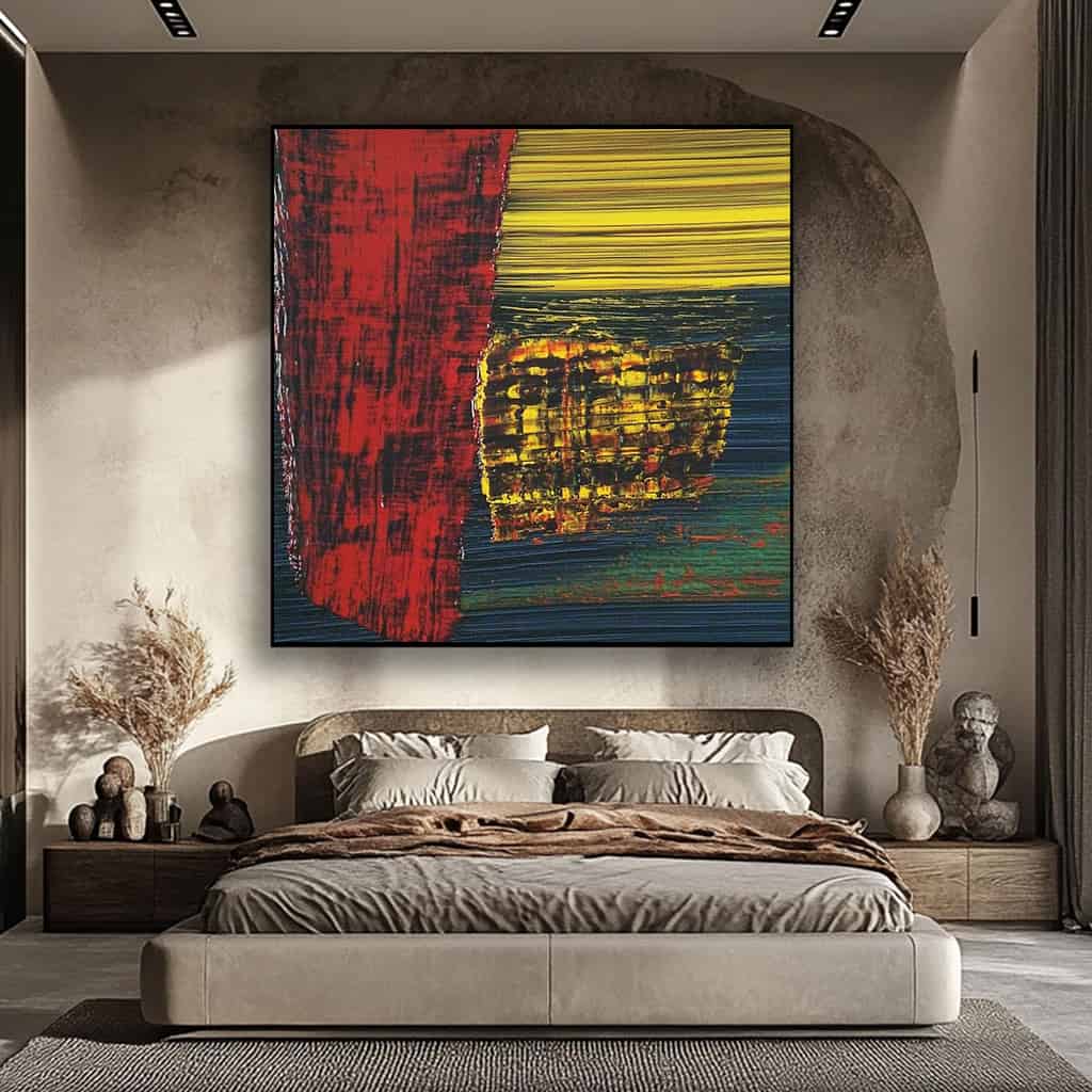 ABSTRACT ART "THE BURNING CITADEL"