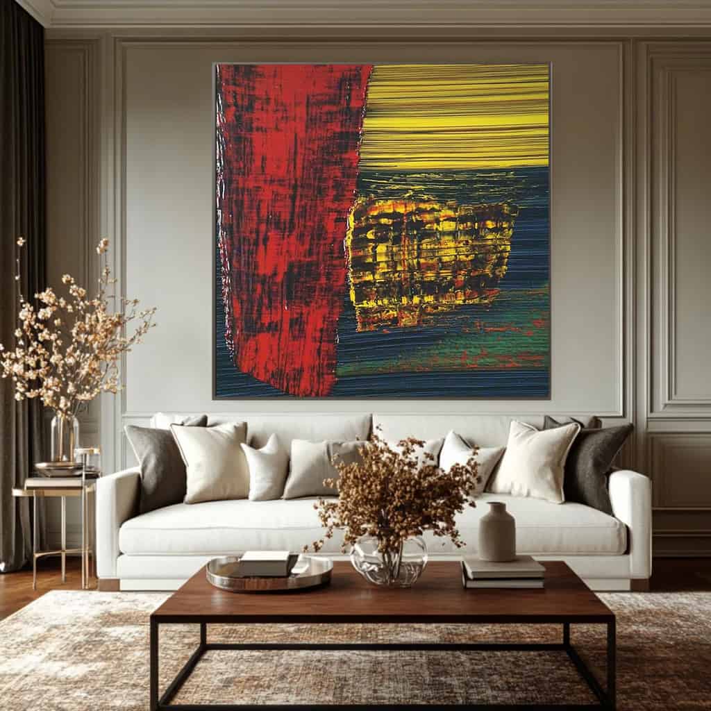 ABSTRACT ART "THE BURNING CITADEL"