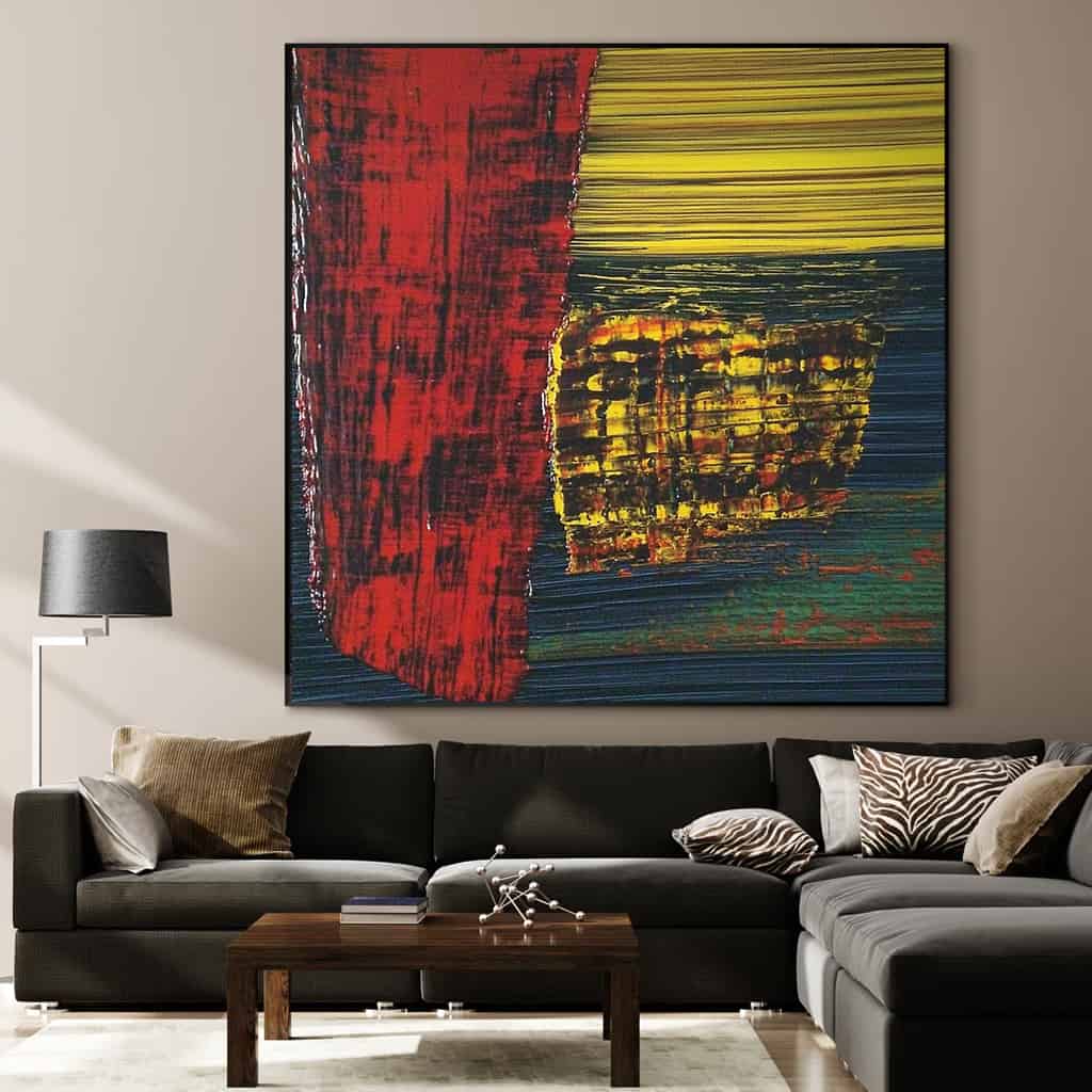 ABSTRACT ART "THE BURNING CITADEL"