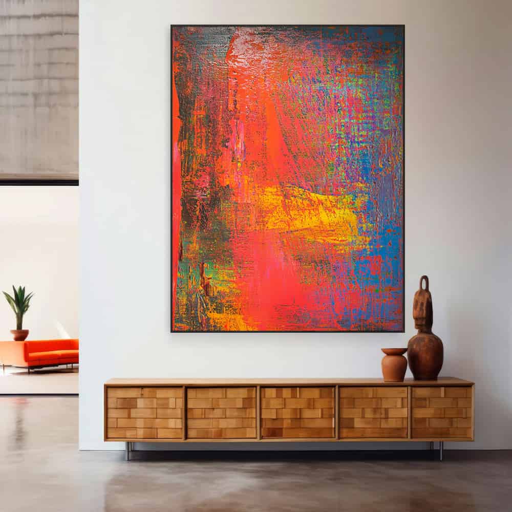 COLOR ABSTRACT ART "PRIMAL CLASH"