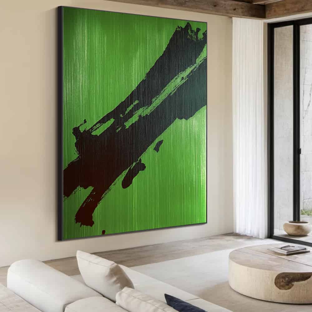 ABSTRACT ART "VERIDIAN STRIKE"