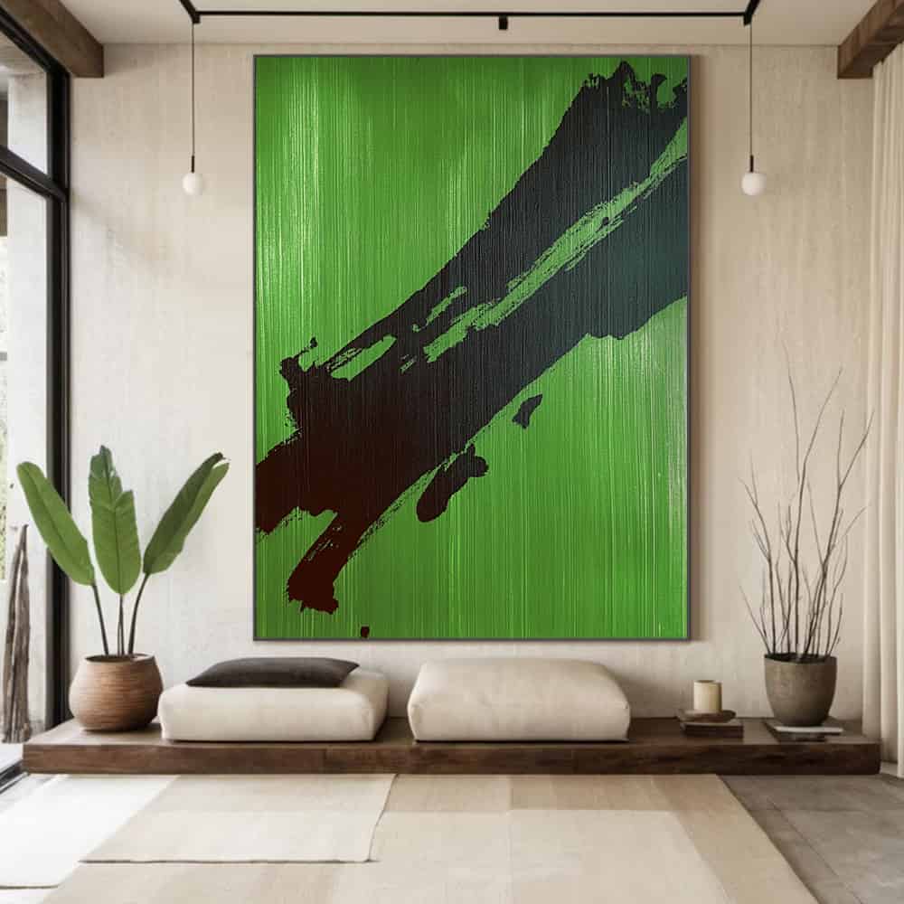 ABSTRACT ART "VERIDIAN STRIKE"