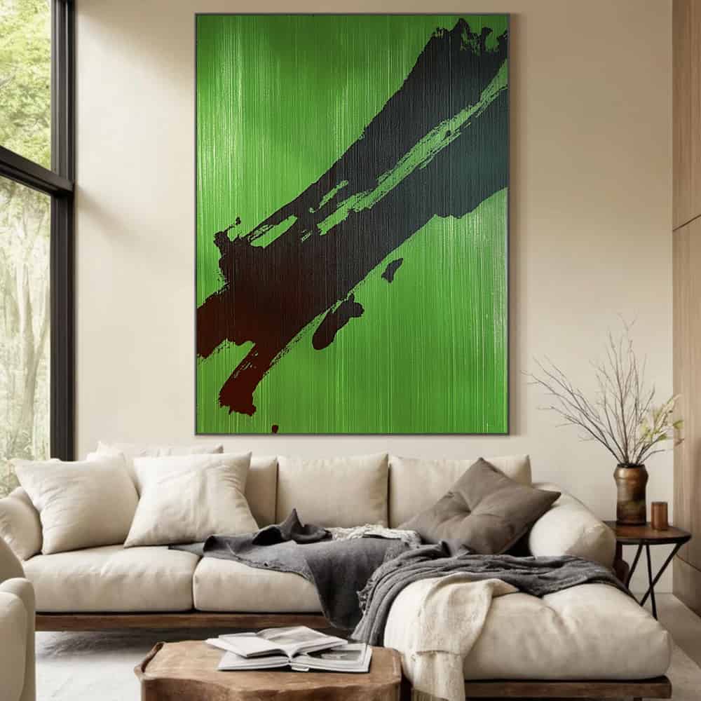 ABSTRACT ART "VERIDIAN STRIKE"