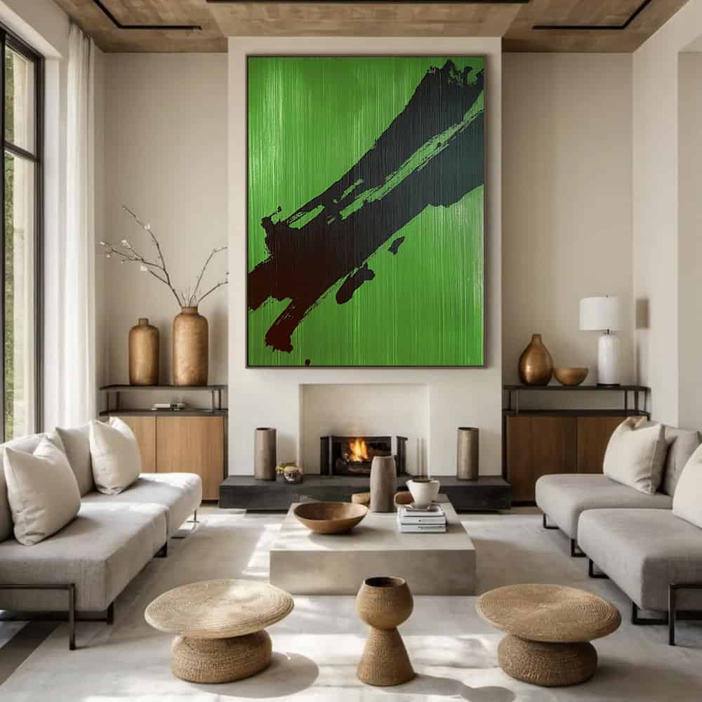 ABSTRACT ART "VERIDIAN STRIKE"