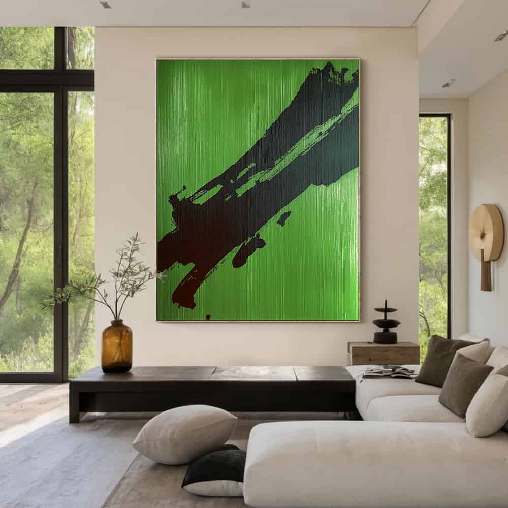 ABSTRACT ART "VERIDIAN STRIKE"