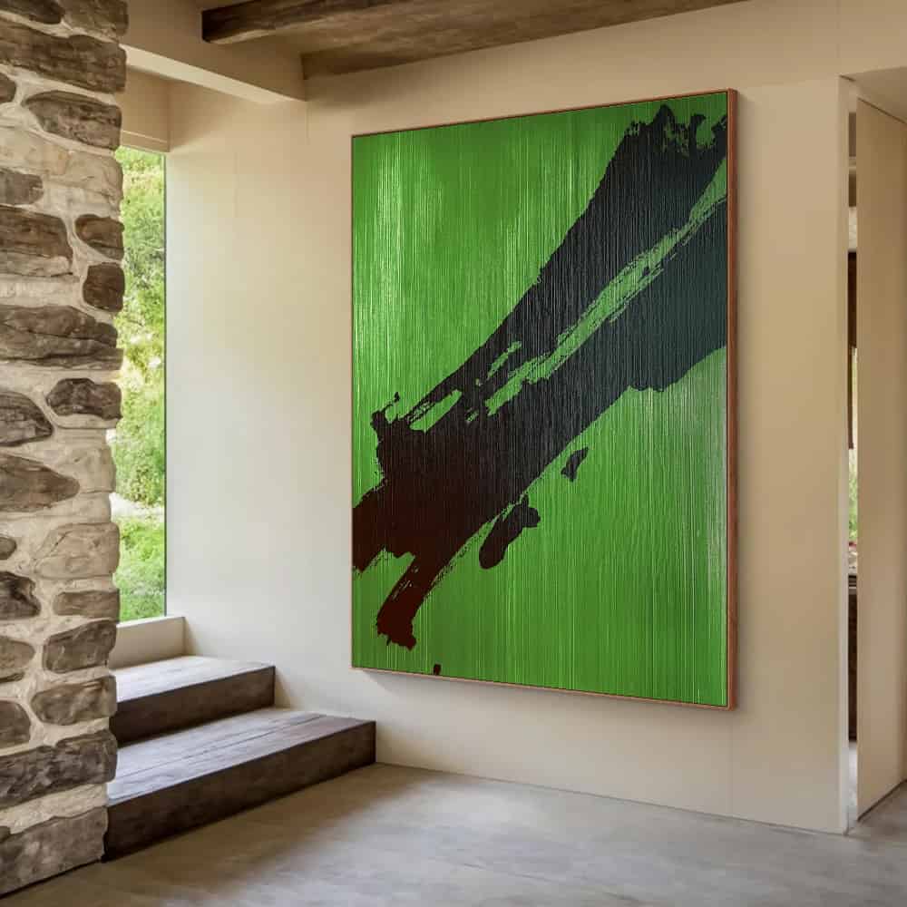ABSTRACT ART "VERIDIAN STRIKE"